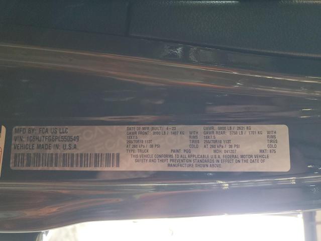2023 JEEP GLADIATOR 1C6HJTFG6PL550549