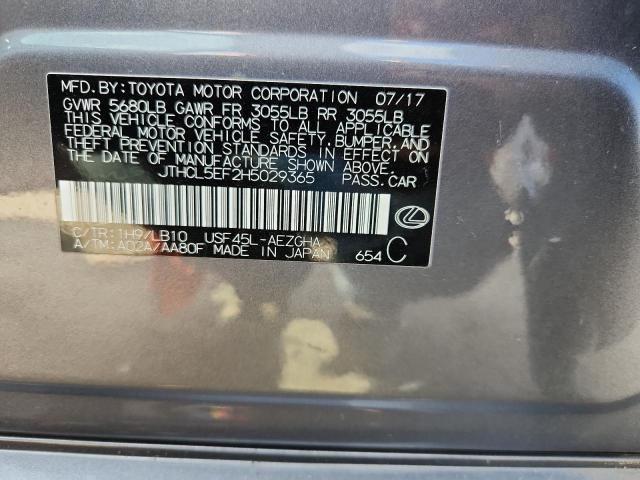 2017 LEXUS LS 460 JTHCL5EF2H5029365