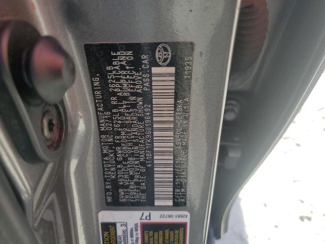 2016 TOYOTA CAMRY LE 4T1BF1FK9GU196492