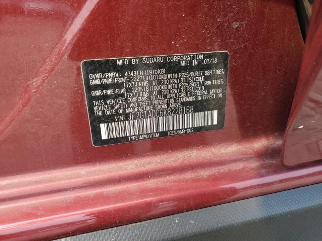 2019 SUBARU CROSSTREK JF2GTADC6K8228168