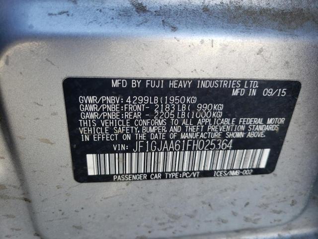 2015 SUBARU IMPREZA - JF1GJAA61FH025364