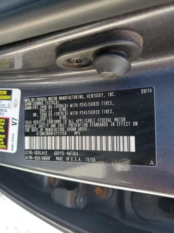 2015 TOYOTA VENZA LE 4T3BK3BB8FU111158