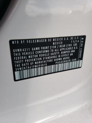 2015 VOLKSWAGEN JETTA BASE 3VW2K7AJ1FM254810