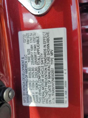 2022 HONDA CR-V SE 7FARW1H72NE002651
