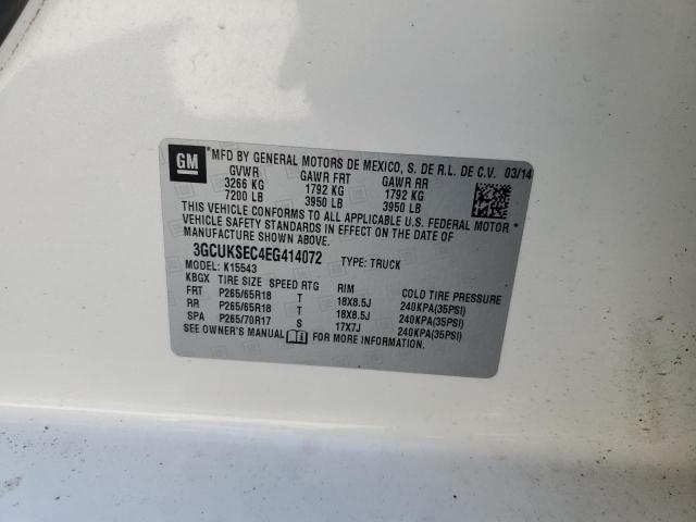 2014 CHEVROLET SILVERADO K1500 LTZ - 3GCUKSEC4EG414072