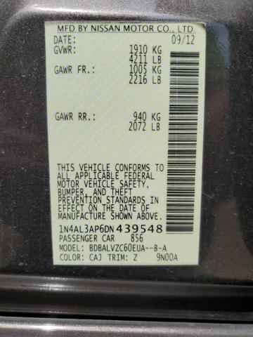 2013 NISSAN ALTIMA 2.5 - 1N4AL3AP6DN439548