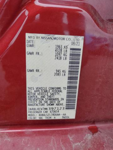 2021 NISSAN ALTIMA SR 1N4BL4CV7MN397123