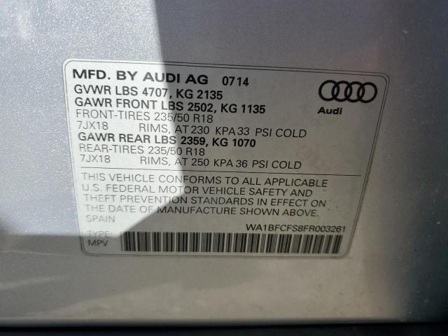 2015 AUDI Q3 PREMIUM WA1BFCFS8FR003261