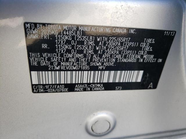 2013 TOYOTA RAV4 XLE - 2T3WFREV0DW071895