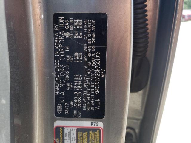 2017 KIA SOUL KNDJN2A20H7501913