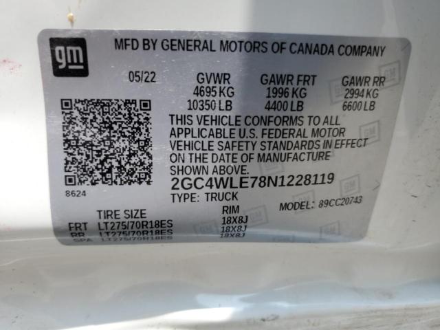 2022 CHEVROLET SILVERADO C2500 HEAVY DUTY 2GC4WLE78N1228119