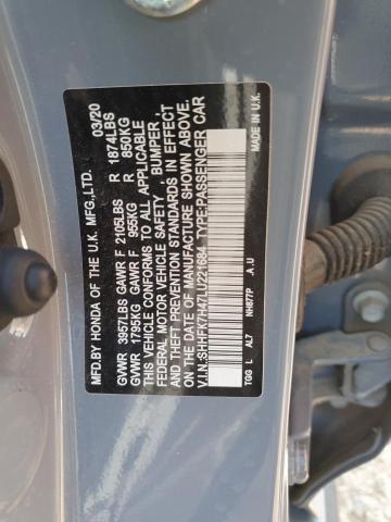 2020 HONDA CIVIC SPOR - SHHFK7H47LU221684