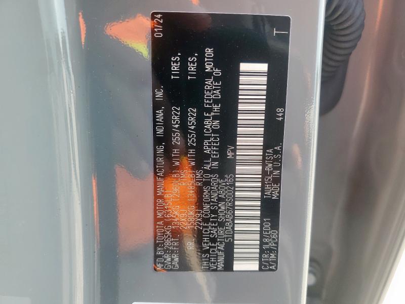2024 LEXUS TX 500H F 5TDABAB67RS002165