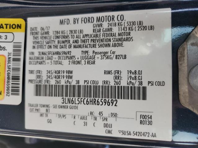 2017 LINCOLN MKZ RESERV 3LN6L5FC6HR659692