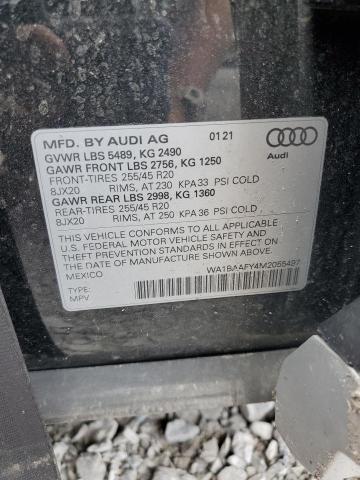 2021 AUDI Q5 PREMIUM WA1BAAFY4M2055497