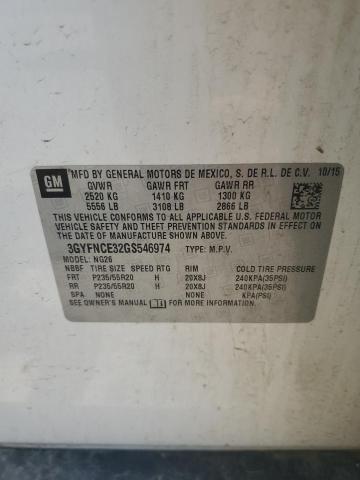 2016 CADILLAC SRX PERFOR 3GYFNCE32GS546974
