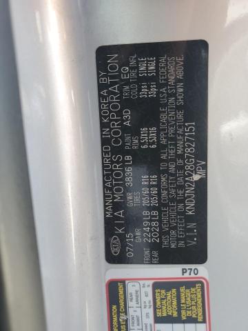 2016 KIA SOUL - KNDJN2A28G7827151