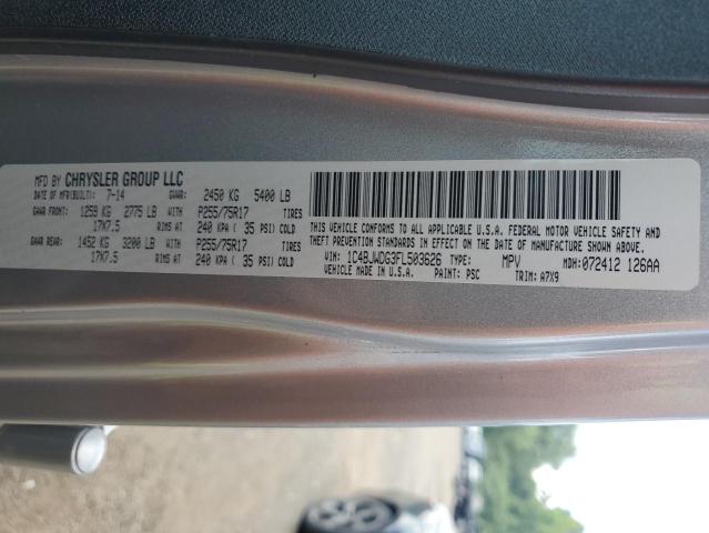 2015 JEEP WRANGLER U 1C4BJWDG3FL503626