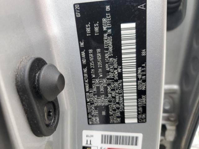 2020 TOYOTA HIGHLANDER XLE 5TDHZRAH1LS511476