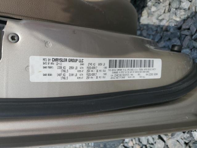 2012 CHRYSLER TOWN & COU - 2C4RC1BG1CR237573