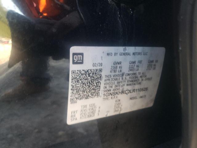 2020 CHEVROLET SUBURBAN K1500 LT 1GNSKHKC3LR110525