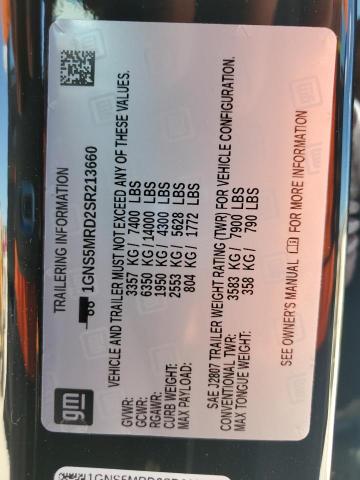 2025 CHEVROLET TAHOE C150 1GNS5MRD2SR213660