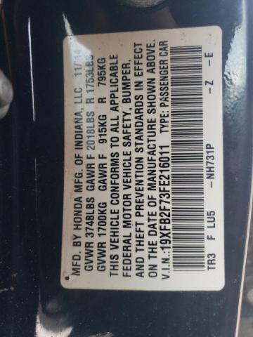 2015 HONDA CIVIC SE 19XFB2F73FE216011