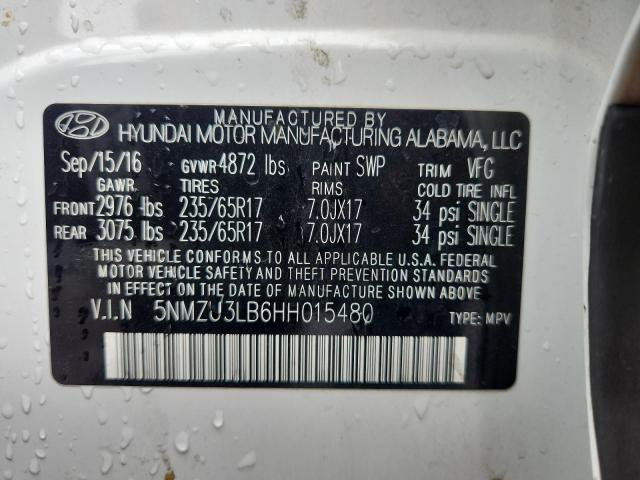 2017 HYUNDAI SANTA FE S - 5NMZU3LB6HH015480