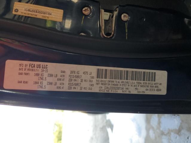 2016 JEEP COMPASS LA 1C4NJDEB3GD597104
