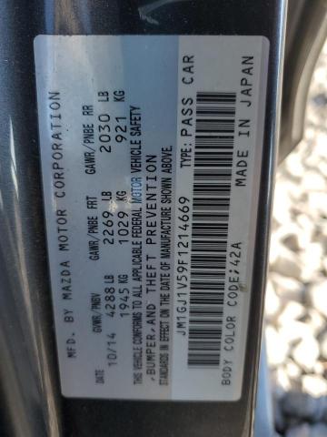 2015 MAZDA 6 TOURING JM1GJ1V59F1214669