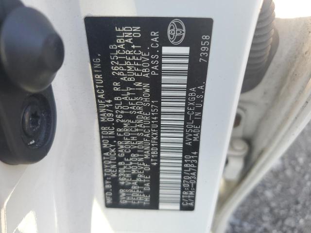 2015 TOYOTA CAMRY HYBR 4T1BD1FKXFU141571