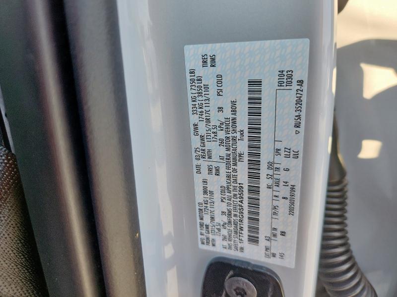 2025 FORD F150 RAPTO 1FTFW1RG9SFA95091