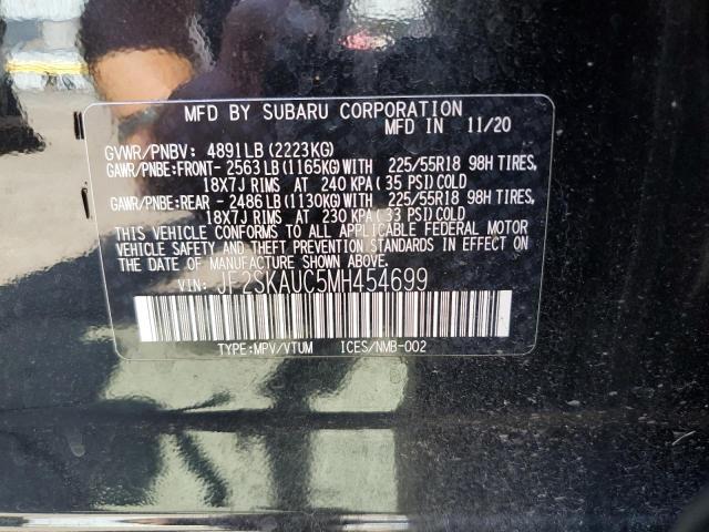 2021 SUBARU FORESTER L JF2SKAUC5MH454699