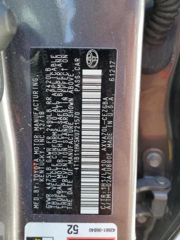 2019 TOYOTA CAMRY L 4T1B11HK5KU721570