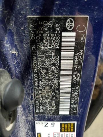 2017 TOYOTA PRIUS JTDKARFUXH3046580