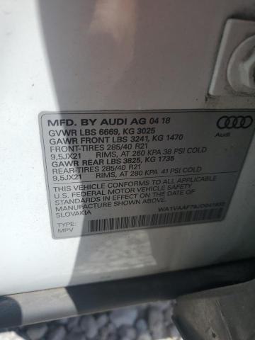 2018 AUDI Q7 PRESTIG WA1VAAF79JD041633