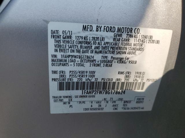 2011 FORD TAURUS LIM - 1FAHP2FW7BG178624