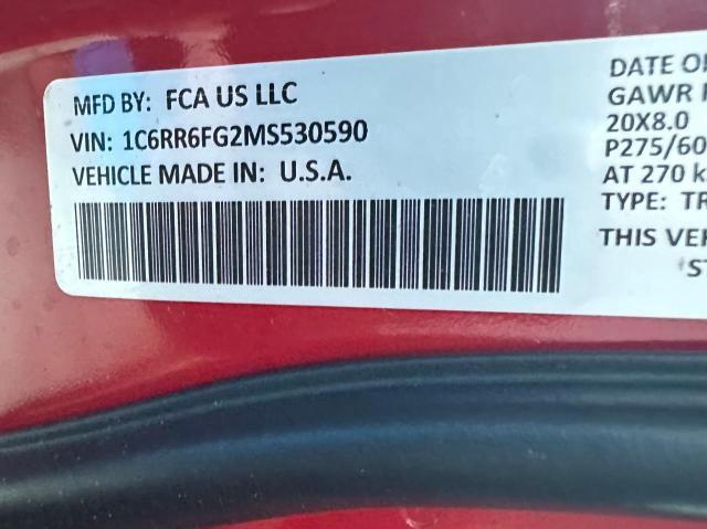 2021 RAM 1500 CLASSIC TRADESMAN 1C6RR6FG2MS530590