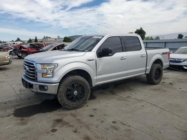 FORD F150 SUPERCREW 2016 silver  gas 1FTEW1EG7GKF70222 photo #1