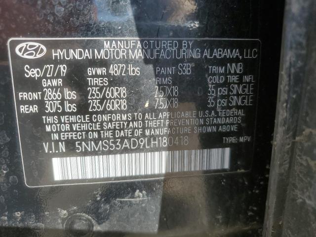 2020 HYUNDAI SANTA FE L 5NMS53AD9LH180418