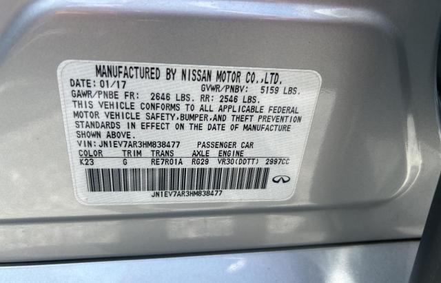 2017 INFINITI Q50 PREMIU JN1EV7AR3HM838477