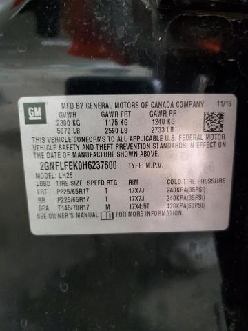 2017 CHEVROLET EQUINOX LT - 2GNFLFEK0H6237600