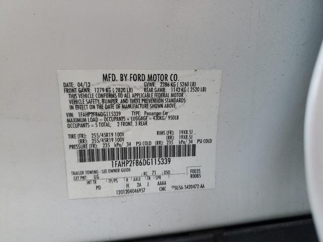 2013 FORD TAURUS LIM - 1FAHP2F86DG115339