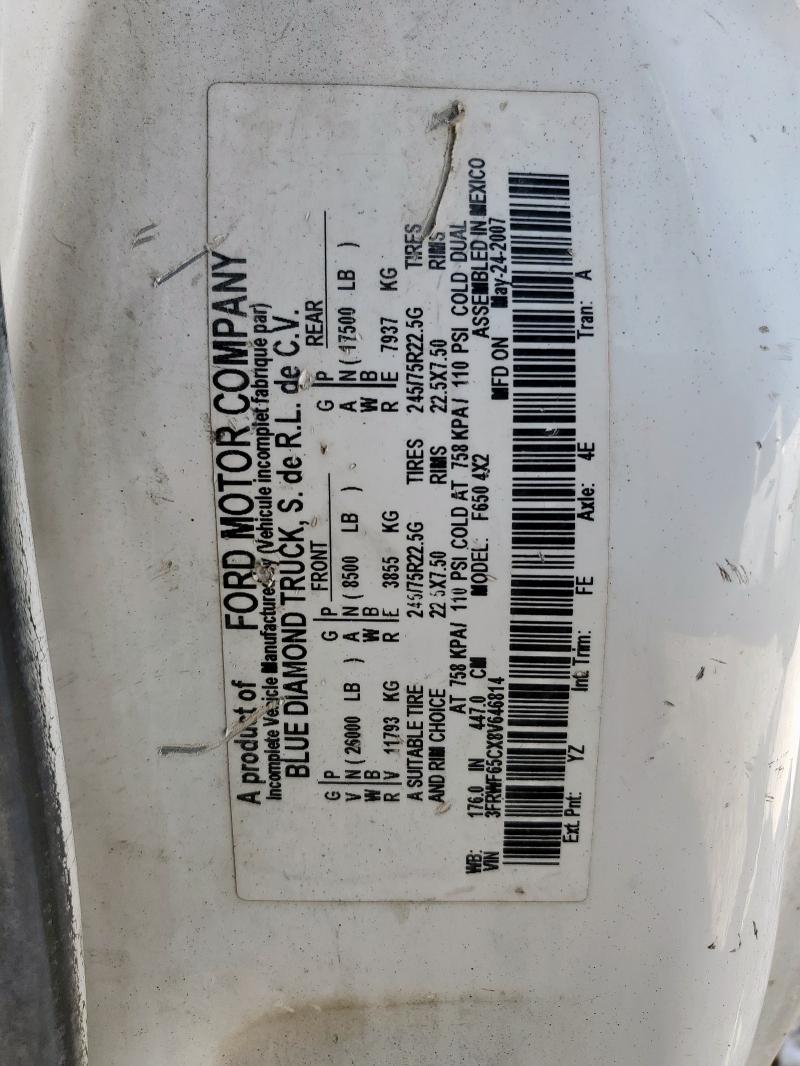 2008 FORD F650 #3282635062