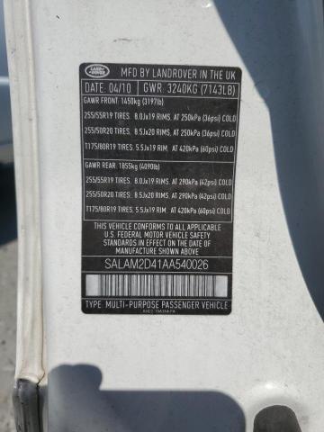 2010 LAND ROVER LR4 HSE PLUS #3284648328