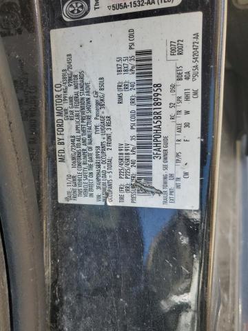 2011 FORD FUSION SE #3275771515