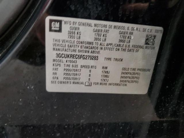 2015 CHEVROLET SILVERADO K1500 LT 3GCUKREC6FG279283