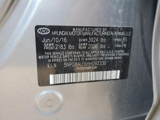 2017 HYUNDAI ELANTRA SE - 5NPD84LF6HH092330