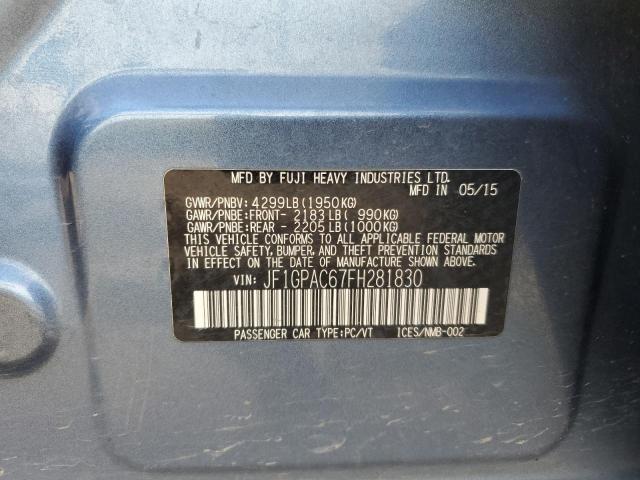 2015 SUBARU IMPREZA PR JF1GPAC67FH281830