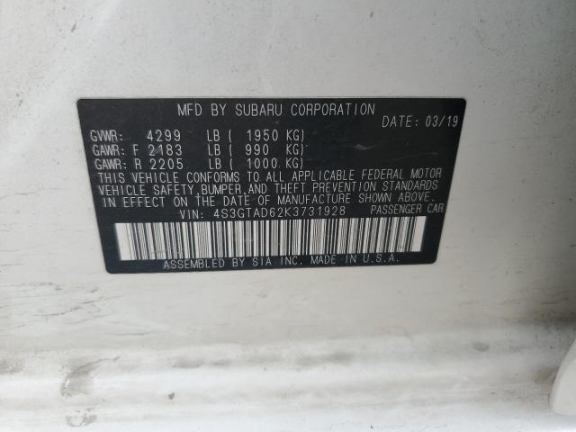 2019 SUBARU IMPREZA PR #3306306604